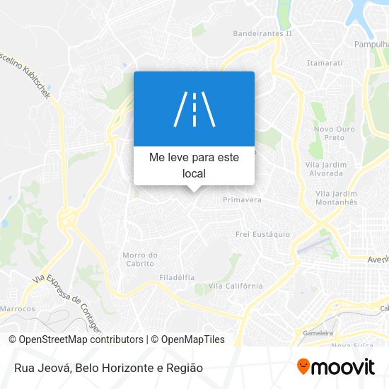 Rua Jeová mapa