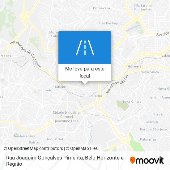 Rua Joaquim Gonçalves Pimenta mapa