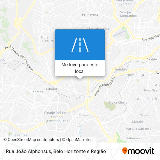 Rua João Alphonsus mapa