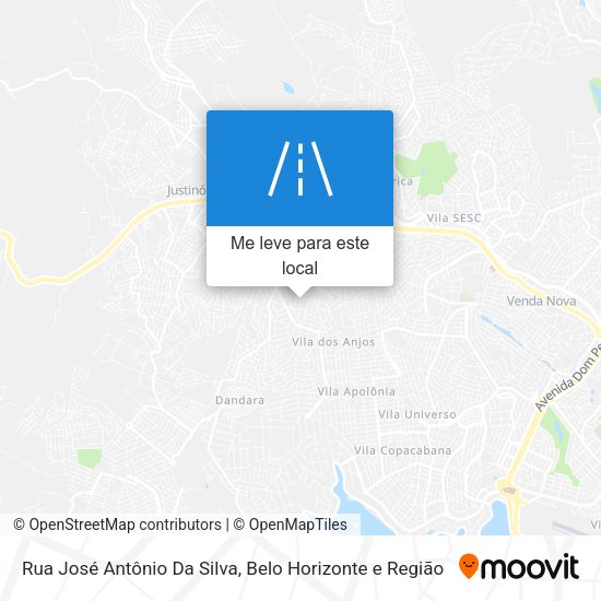 Rua José Antônio Da Silva mapa