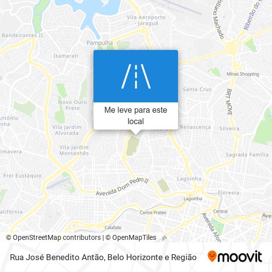 Rua José Benedito Antão mapa