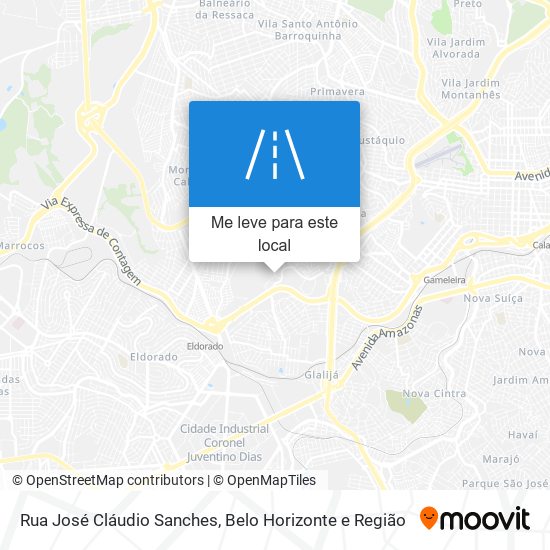 Rua José Cláudio Sanches mapa