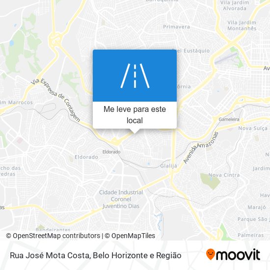 Rua José Mota Costa mapa