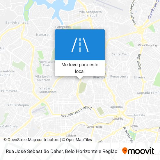 Rua José Sebastião Daher mapa