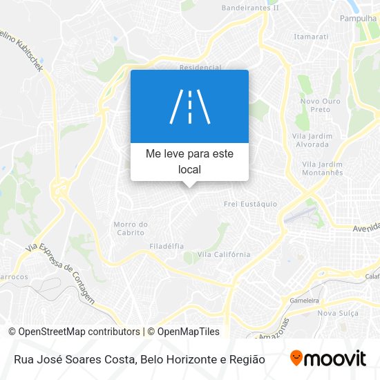 Rua José Soares Costa mapa