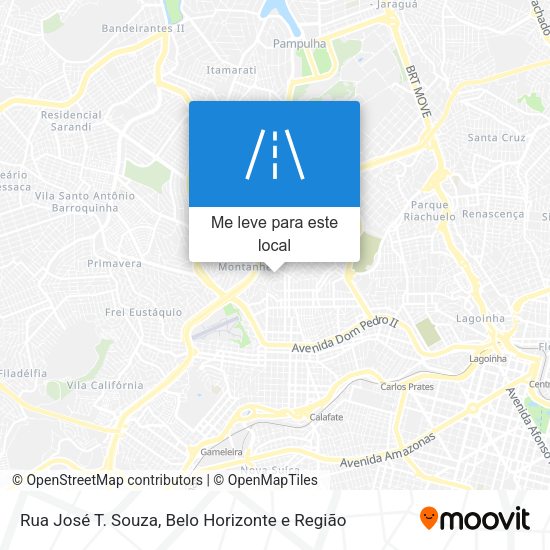 Rua José T. Souza mapa