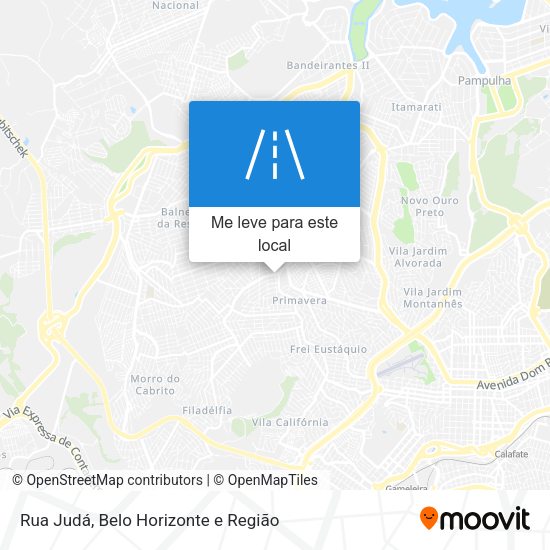 Rua Judá mapa