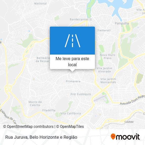 Rua Juruva mapa