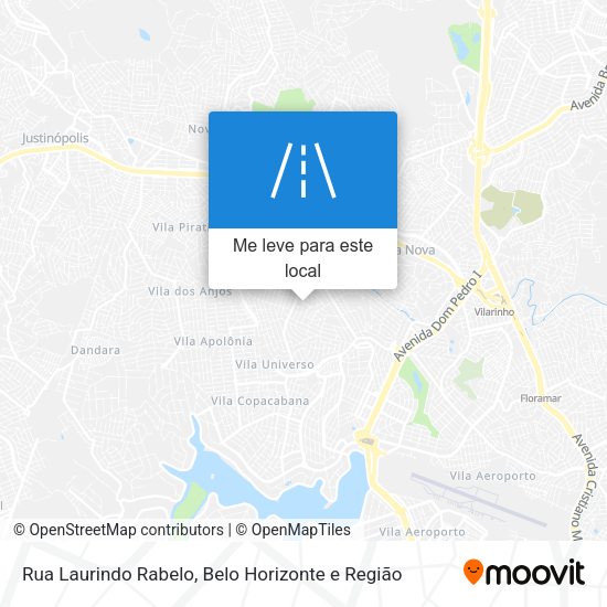 Rua Laurindo Rabelo mapa