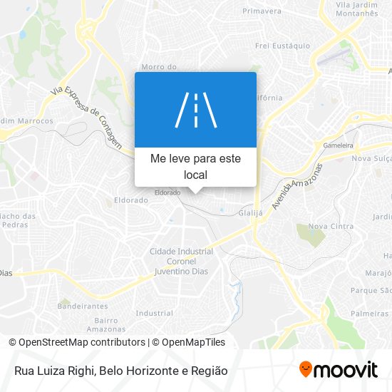 Rua Luiza Righi mapa