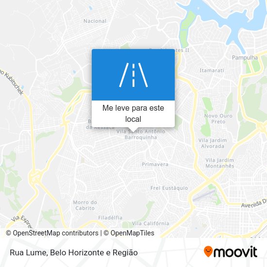 Rua Lume mapa