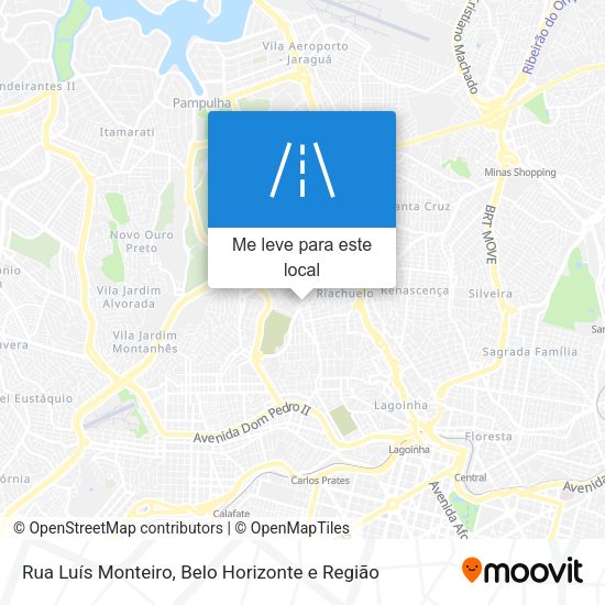 Rua Luís Monteiro mapa