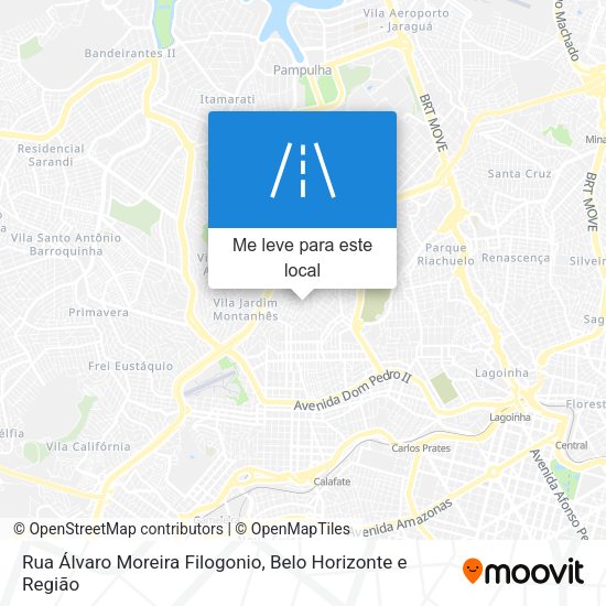 Rua Álvaro Moreira Filogonio mapa