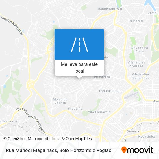 Rua Manoel Magalhães mapa