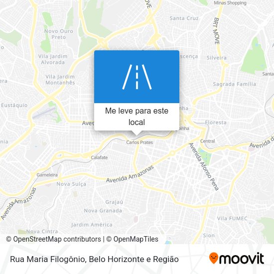 Rua Maria Filogônio mapa