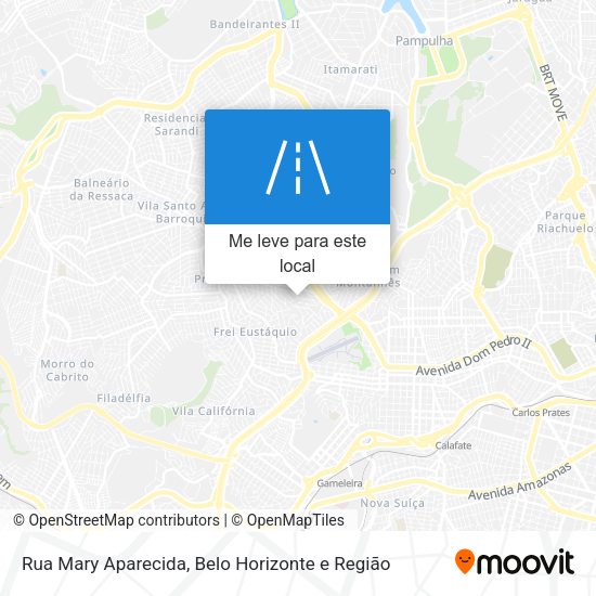 Rua Mary Aparecida mapa