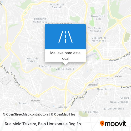 Rua Melo Teixeira mapa