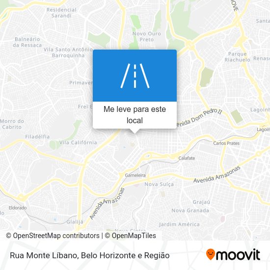 Rua Monte Líbano mapa