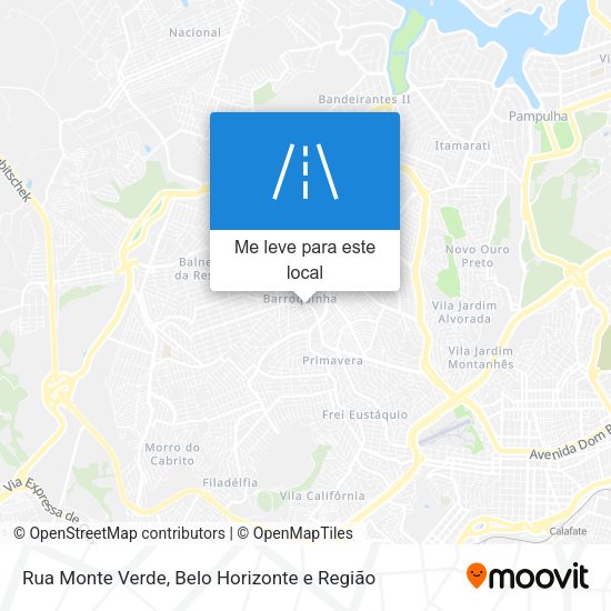 Rua Monte Verde mapa