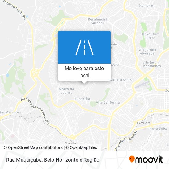 Rua Muquiçaba mapa