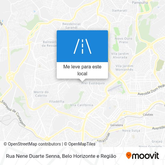 Rua Nene Duarte Senna mapa