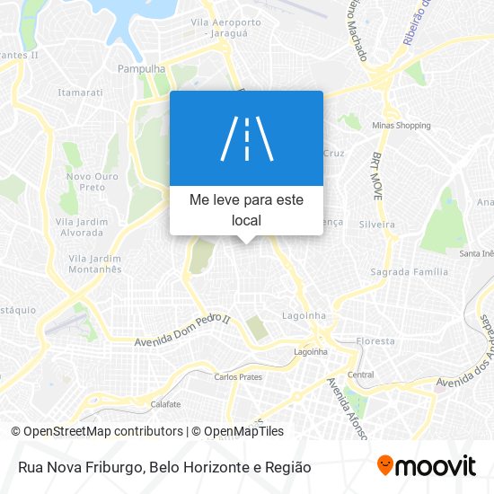 Rua Nova Friburgo mapa