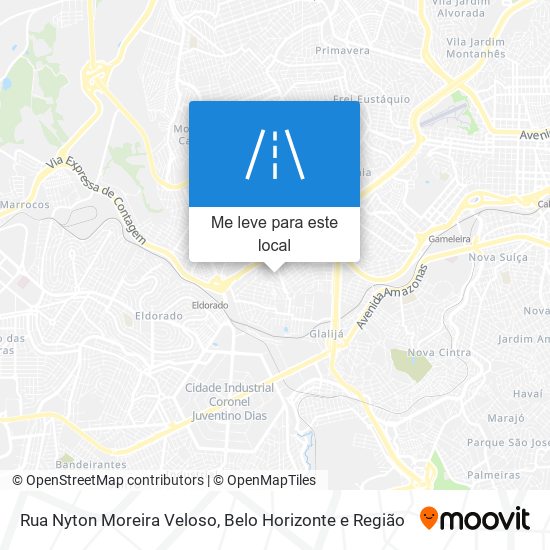 Rua Nyton Moreira Veloso mapa