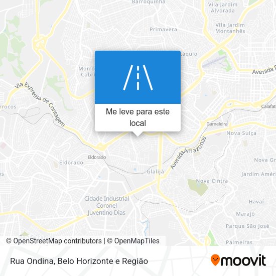 Rua Ondina mapa