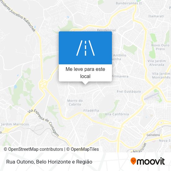 Rua Outono mapa
