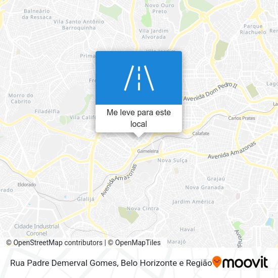 Rua Padre Demerval Gomes mapa
