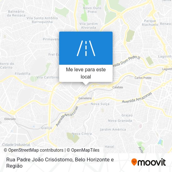 Rua Padre João Crisóstomo mapa