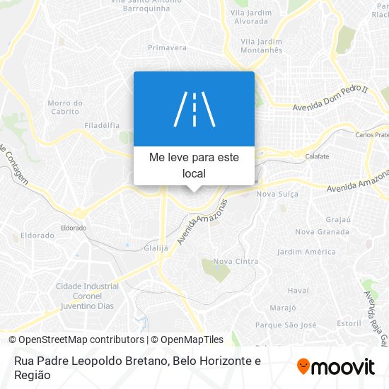 Rua Padre Leopoldo Bretano mapa