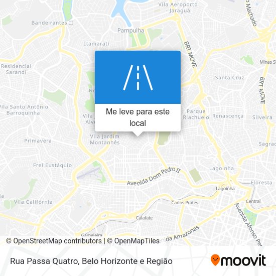 Rua Passa Quatro mapa