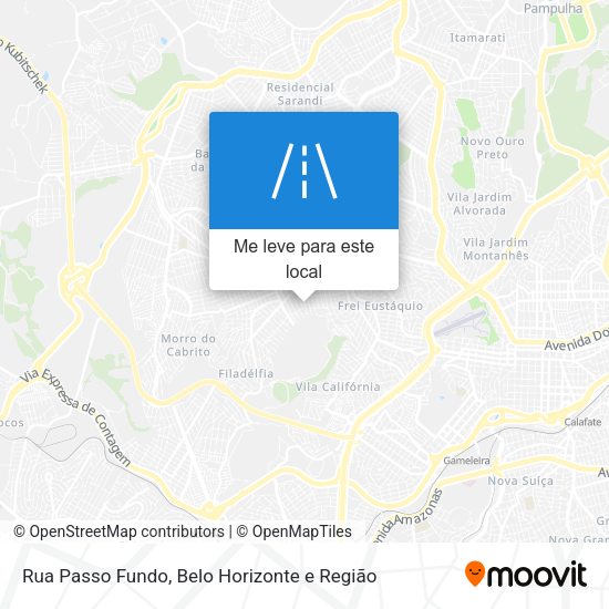 Rua Passo Fundo mapa