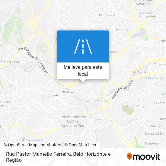 Rua Pastor Mamelio Ferreira mapa