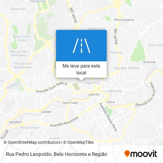 Rua Pedro Leopoldo mapa