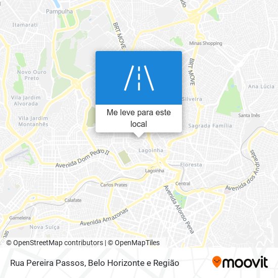 Rua Pereira Passos mapa