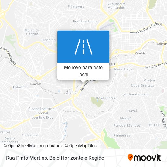 Rua Pinto Martins mapa