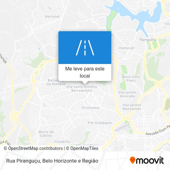 Rua Piranguçu mapa