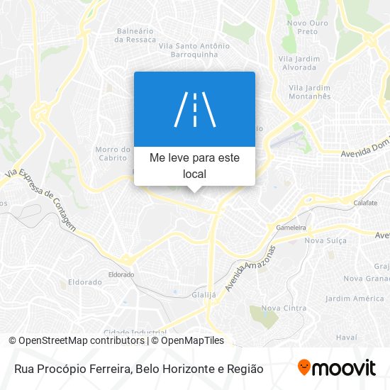 Rua Procópio Ferreira mapa