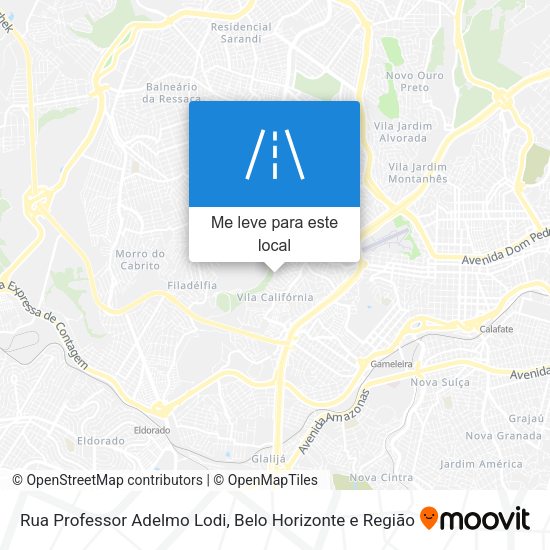 Rua Professor Adelmo Lodi mapa