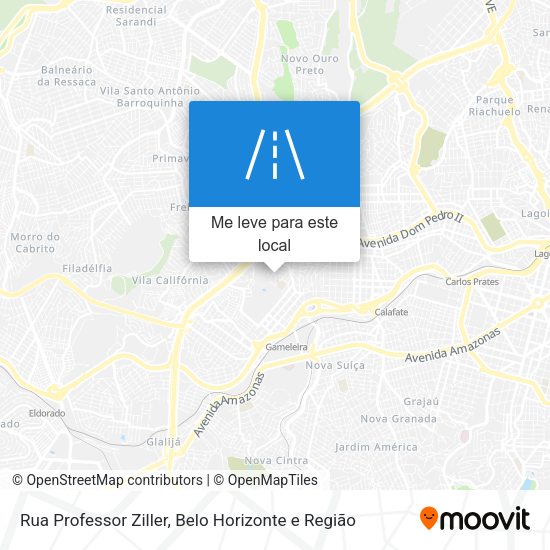 Rua Professor Ziller mapa