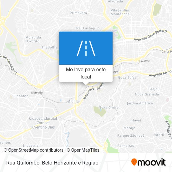Rua Quilombo mapa