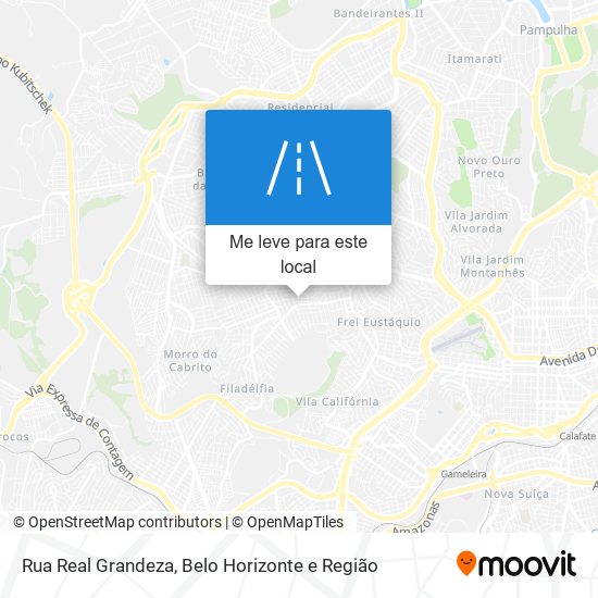 Rua Real Grandeza mapa