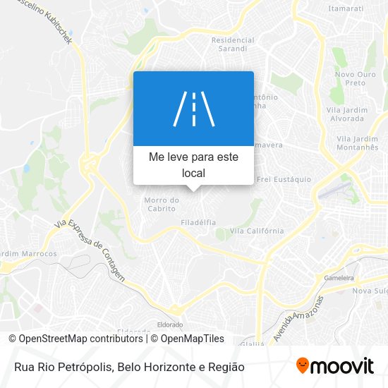 Rua Rio Petrópolis mapa