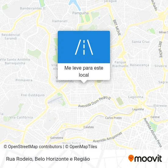 Rua Rodeio mapa