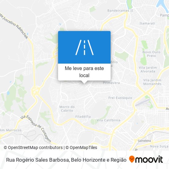 Rua Rogério Sales Barbosa mapa