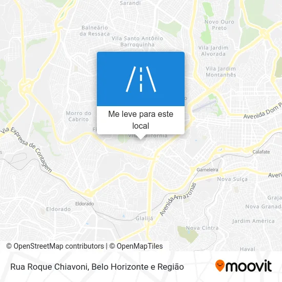 Rua Roque Chiavoni mapa