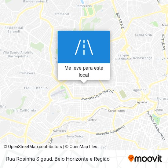 Rua Rosinha Sigaud mapa