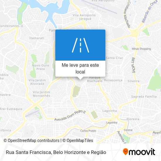 Rua Santa Francisca mapa